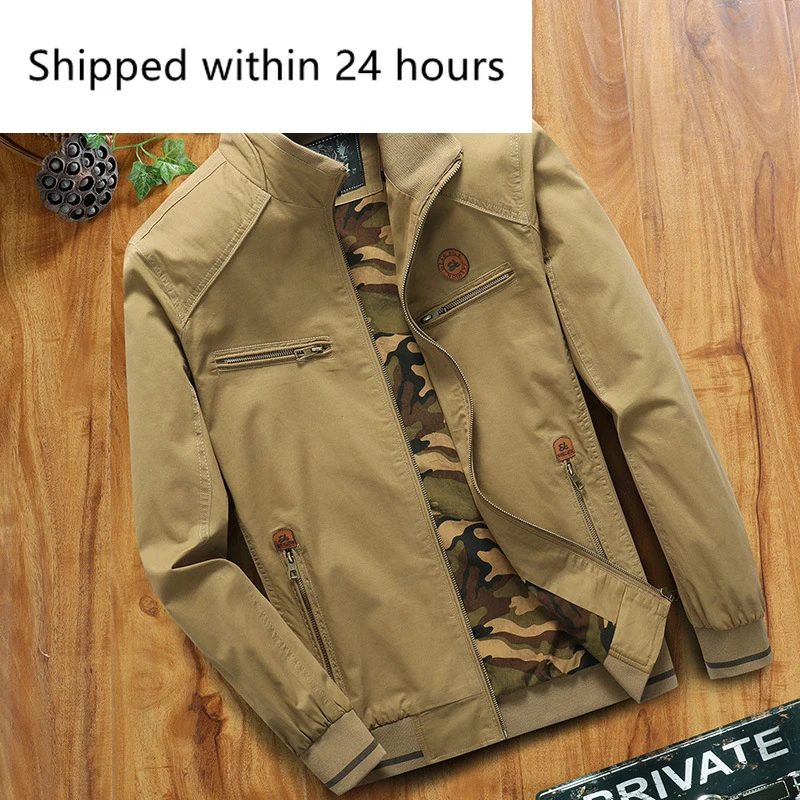 

Autum Winter Mens Bomber Jacket Male Fashion Cotton Windbreaker Jackets Casual Slim Fit Windbreaker Coats Mens Clothing