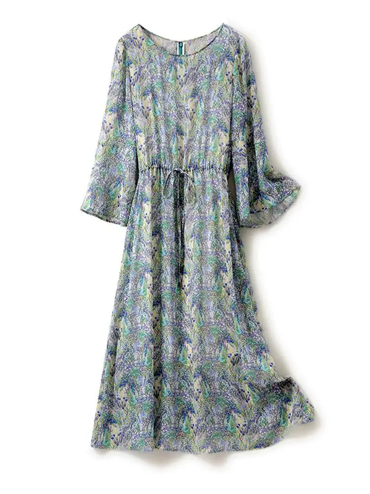 

Dress women's little yellow 2020 summer new temperament Goddess Dress