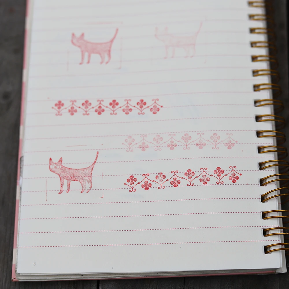 

Vintage Drawer Cat Sewing Machine Lace Wooden Rubber Stamps Set Diy Rubber Stamp for Card Making Journal Scrapbooking Decoration