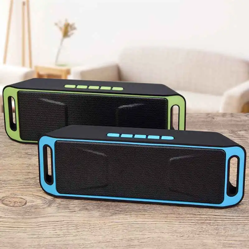 Портативный SC208 двойной динамик беспроводной Bluetooth радио встроенный микрофон