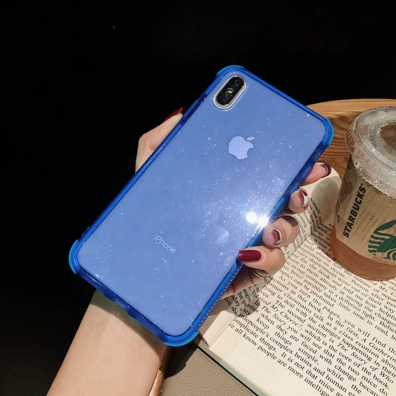Роскошный Сияющий Блеск чехол для телефона iPhone 6 6S 7 8 Plus X XS XR MAX бампер