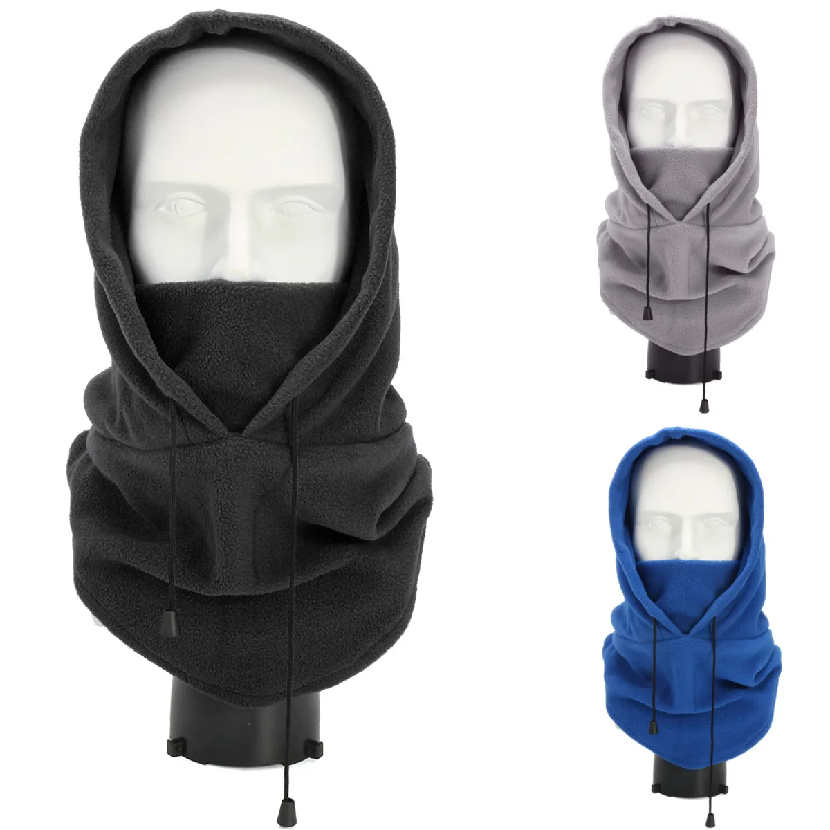 Многофункциональная Лыжная шапка шарф с капюшоном для женщин и мужчин Осень зима