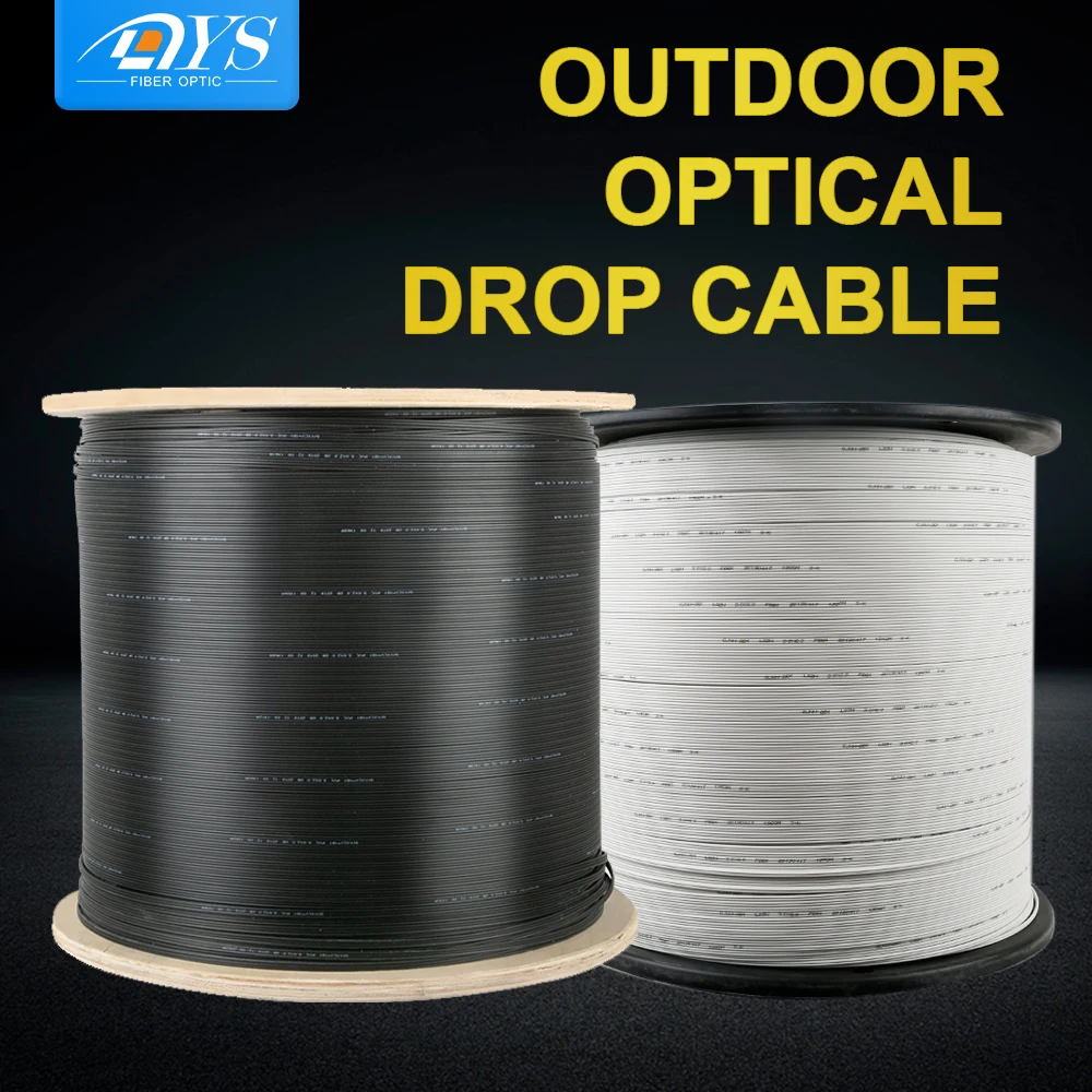 1000 м/рулон 1 четыре ядра 3 Стальная проволока на открытом воздухе G.657A FTTH