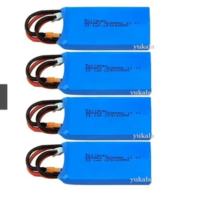 Батарея YUKALA 3S 11,1 В 1500 мАч, обновленный Lipo аккумулятор для XK X450 FPV ру дрона, запасные части 11,1 В 1000 мАч, перезаряжаемая Lipo батарея XT30