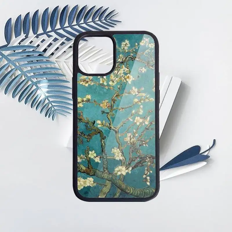 

Van Gogh Daisy sunflower Art Design Phone Case for iPhone 11 12 pro XS MAX 8 7 6 6S Plus X 5S SE 2020 XR Hard PC