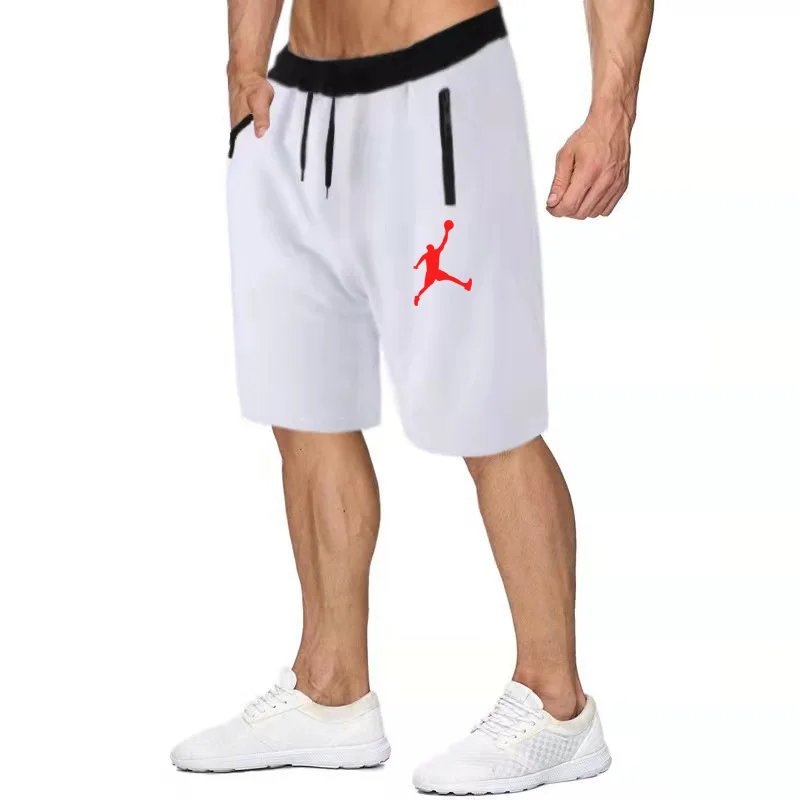 

2021 new summer cotton printed shorts men's high-quality casual sports shorts elastic waist men's shorts beach pants gym sports