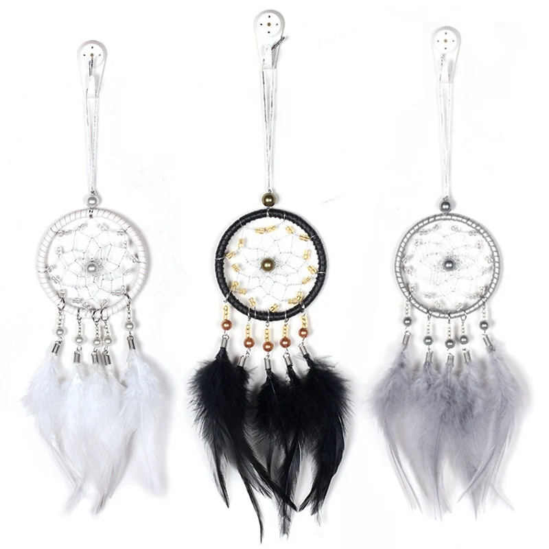 

Dream Catcher Car Rearview Mirror Pendants Feather Car Interior Decoration Auto Lucky Hanging Ornament Car Styling Home Decor