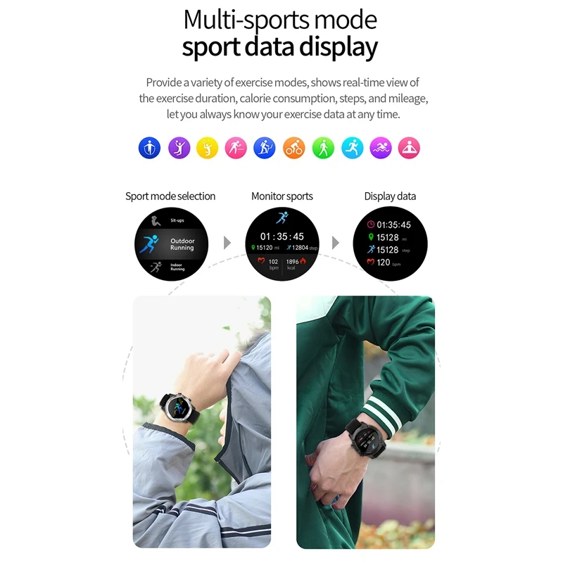 

G20 Smart Watch Sports Blood Pressure Bracelet Bluetooth Blood Pressure Monitoring Peeter Ip67 Waterproof Watch