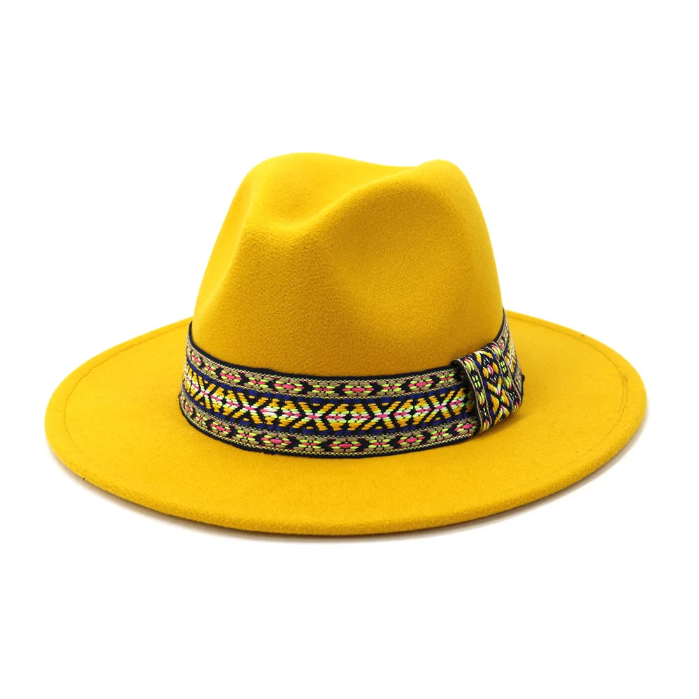 Мужские фетровые шляпы для женщин простой шерстяные джазовые в британском стиле