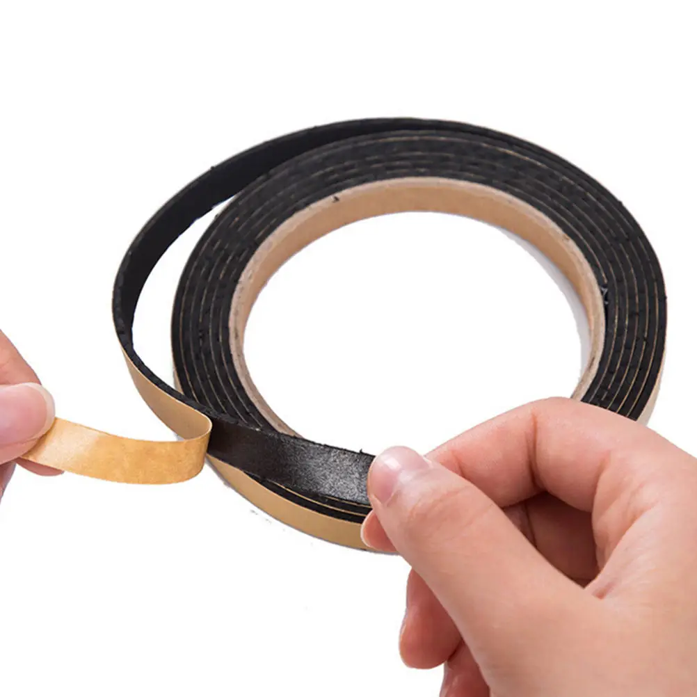 1Roll Waterproof Gas stove slit strip Antifouling Dustproof seal Kitchen Black Self-adhesive Door Window Sealing Strip | Обустройство