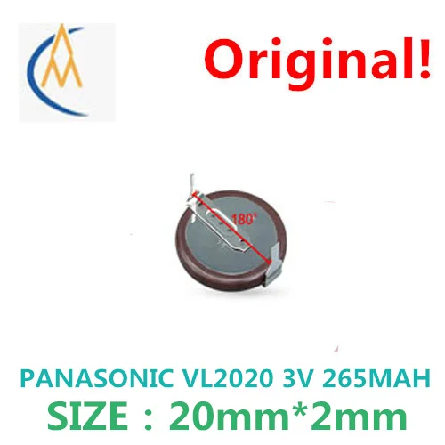 

Литиевая аккумуляторная батарея Panasonic VL2020, 3 в, 180 градусов