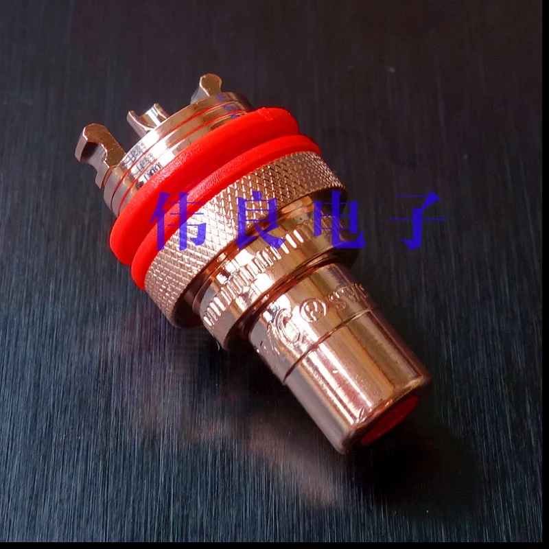 WEILIANG аудио США CMC 805-2,5 Чистая медь RCA клемма связывания цена за 2 шт - Цвет: Red