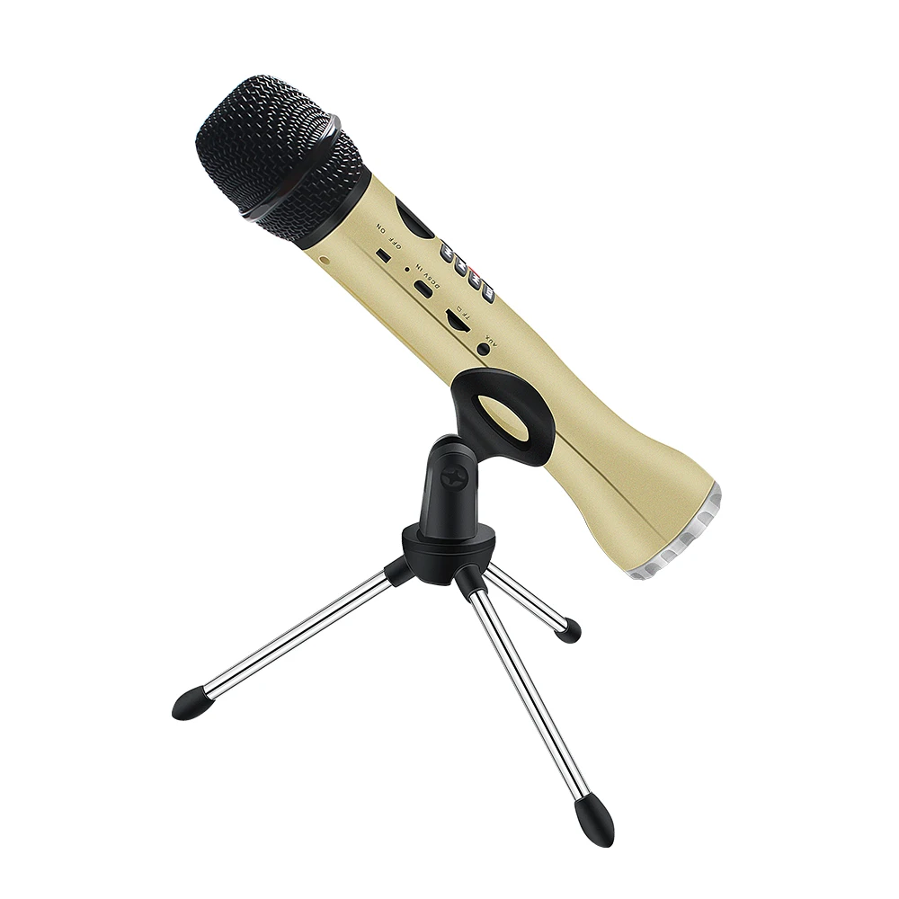 Новый беспроводной микрофон для караоке со светодиодным дисплеем WS858