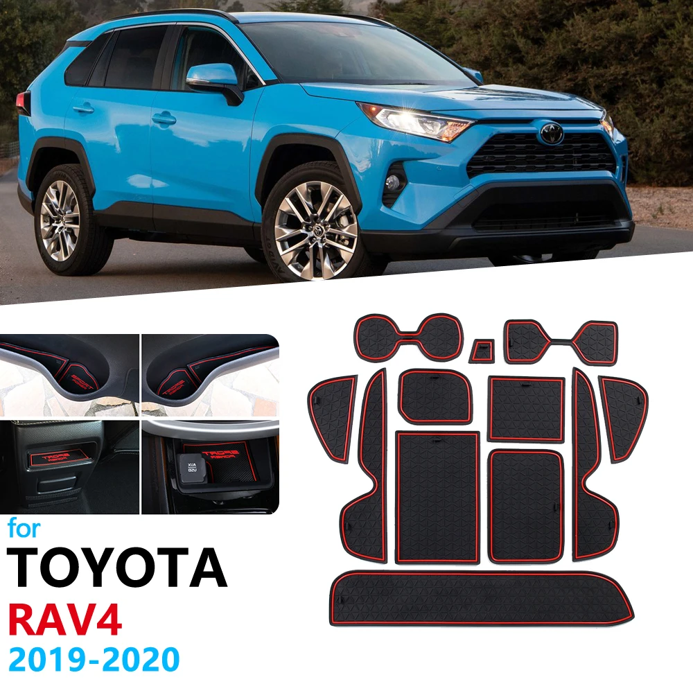 Противоскользящий резиновый подстаканник со слотом для ворот Toyota RAV4 XA50 2019 2020