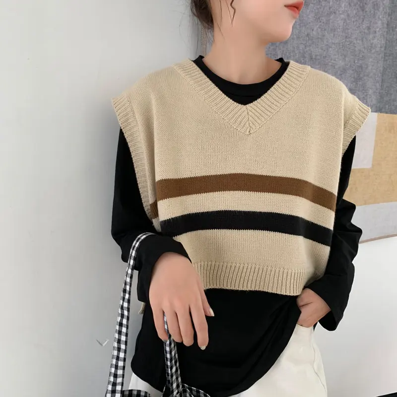 Женский трикотажный жилет Hzirip повседневный яркий эластичный пуловер без рукавов