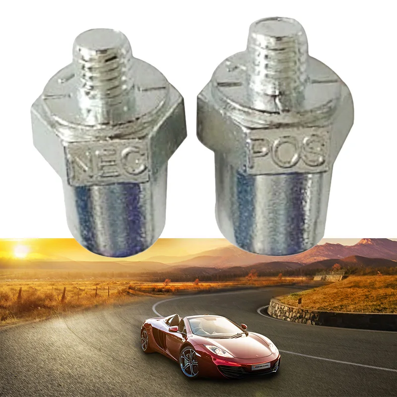 Клемма автомобильного аккумулятора положительный отрицательный зажим винтовой