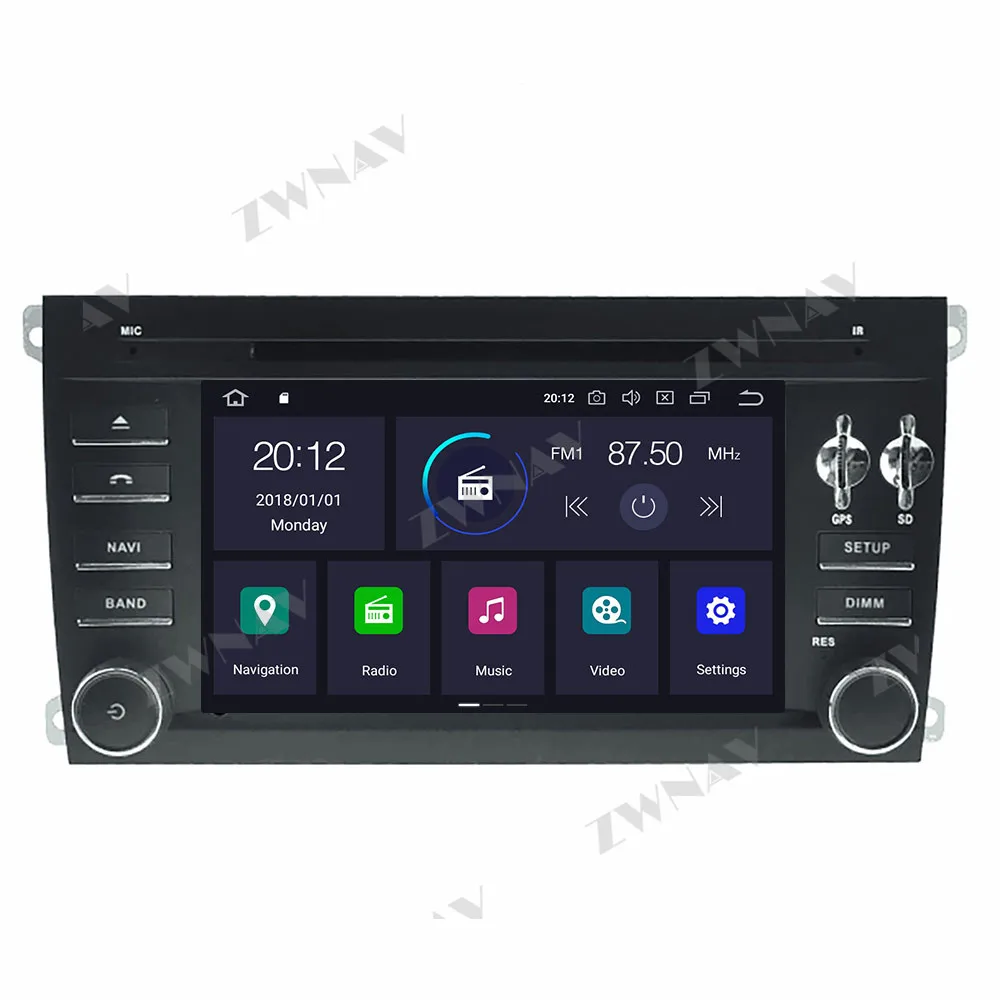 Carplay для Porsche Cayenne 2003 2004 2005 2006 2007 2008 2009 2010 Android 10 плеер GPS аудио стерео радио рекордер