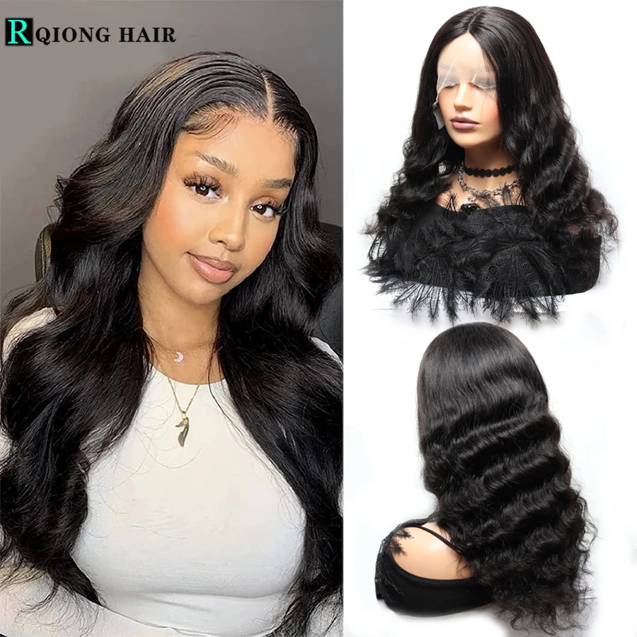 

Body Wave 13X1 Lace Wig 180 Density T Part Lace Front Human Hair Wigs For Women Deep Wavy Remy Brazilian Hair Wig