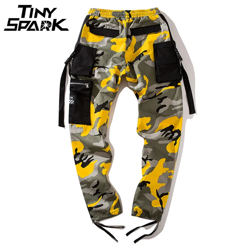 Штаны-шаровары в стиле хип-хоп камуфляжные мужские брюки-карго тактические