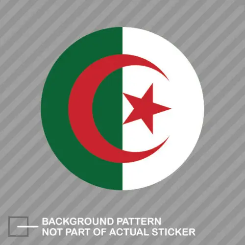 Забавная алжирская круглая наклейка виниловая QJJ из ПВХ для автомобилей и