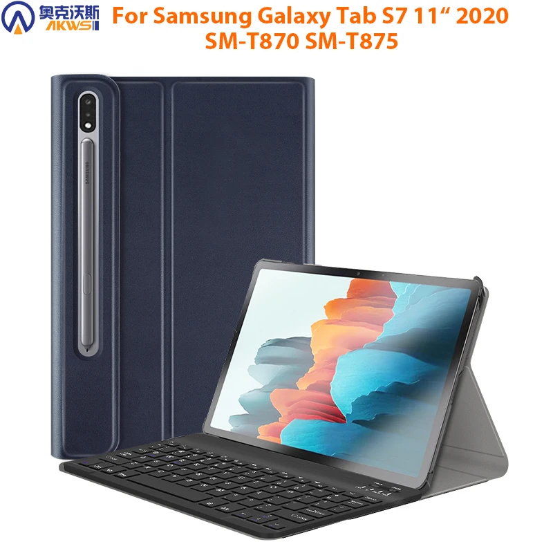 美品 Galaxy Tab S7 SM-T870(WIFI) 純正ブックカバーキーボード付き