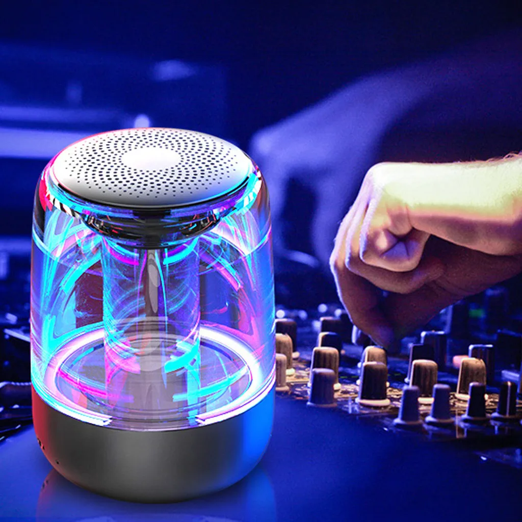 HiFi беспроводной Bluetooth динамик светодиодный портативный ночник HD HiFi наружная Колонка для басов Subwoffer аудиоколонки# D2
