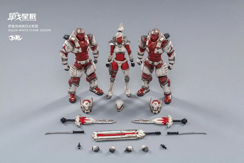 

JOYTOY JT0739 1/18 Saluk-White Flame Legion 3pcs Soldier Action Figure Toys 10.5cm Mini Dolls for Collection