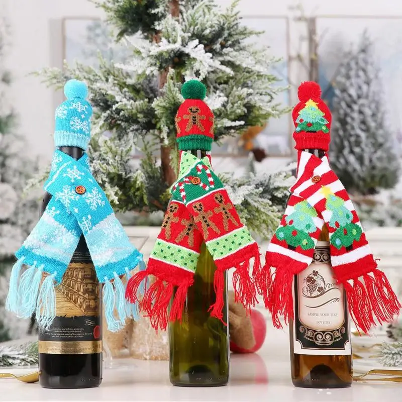 Рождественская вязаная накидка для шарфа Нетканая Снежинка елка обертка