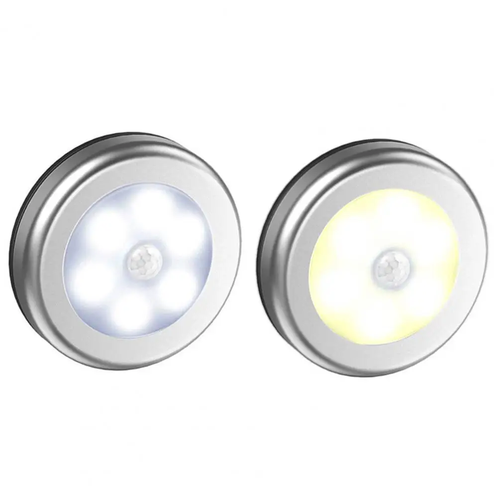 

6Pcs Convenient LED Night Light Motion Sensor Wireless 35LM Low Power Consumption Closet Lamp Easy Installation for Cabinet