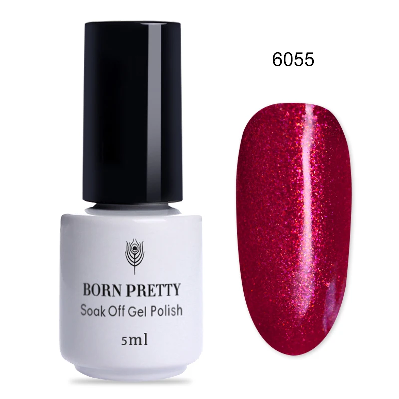 6055 BORN PRETTY одношаговый УФ-Гель-лак красочный замачиваемый Маникюр УФ-гель для дизайна ногтей лак для ногтей гель лак 5 мл Базовое покрытие - Цвет: 6055