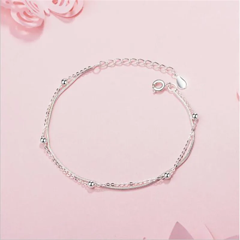 LULU PIG новинка 925 пробы браслет цепочка из змеиных костей бисер круглая ручная