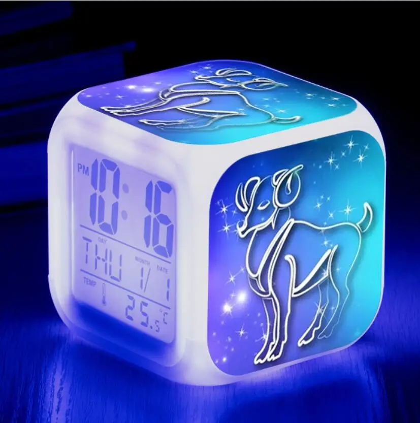 

Very Hot Alarm Clock LED Large Screen Display Time For Kids Birthday Gift Multifunctio Touch Sensing Alarm Clocks