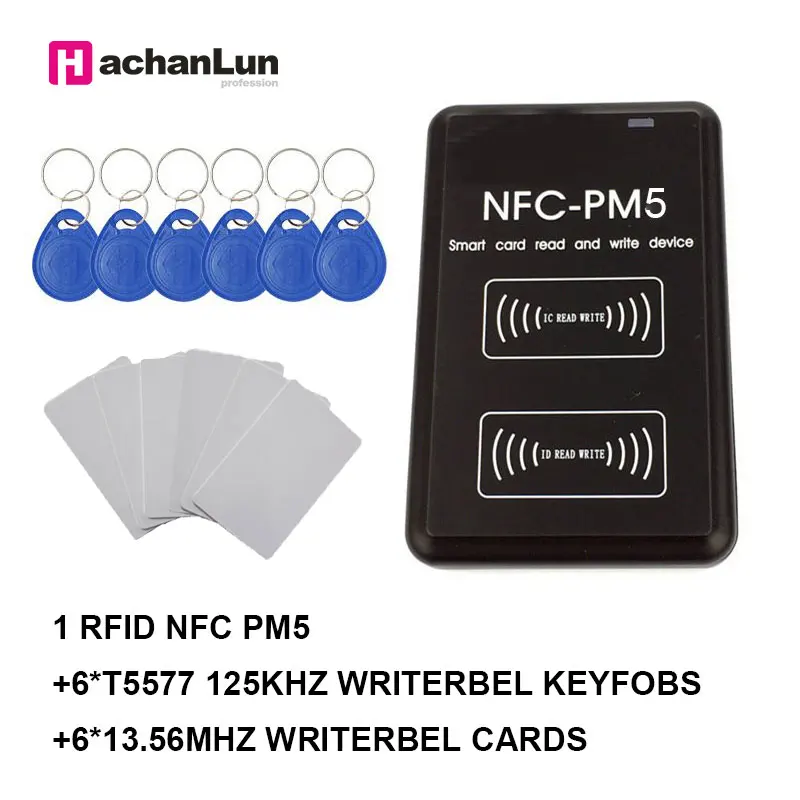 Новый PM5 IC/ID Дубликатор duplo и 13 56 МГц RFID считыватель NFC полный писатель
