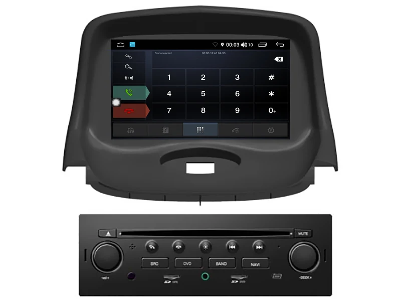 Автомобильный DVD WITSON S300 Android 9 0 для PEUGEOT 206 8 Octa Core 4 Гб ОЗУ 32 ГБ флеш навигация