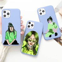 personality singer girl phone cases for iphone 12 mini 11 pro max x xr xs 8 7 6s plus candy purple silicone cover