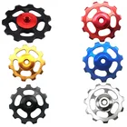 2 шт. MTB Горный Дорожный велосипед задний подшипник переключатель, 10, 11, 13 лет велосипеда Сталь шкив роликовый подшипник натяжного колеса опорное колесо Запчасти