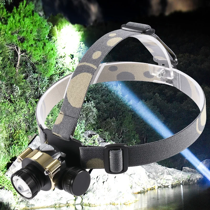 

Powerful Led Headlamp Waterproof Headlight Q5 Zoomable Built-in18650 Battery USB Rechargeable Torch Waterproof camping Fishing