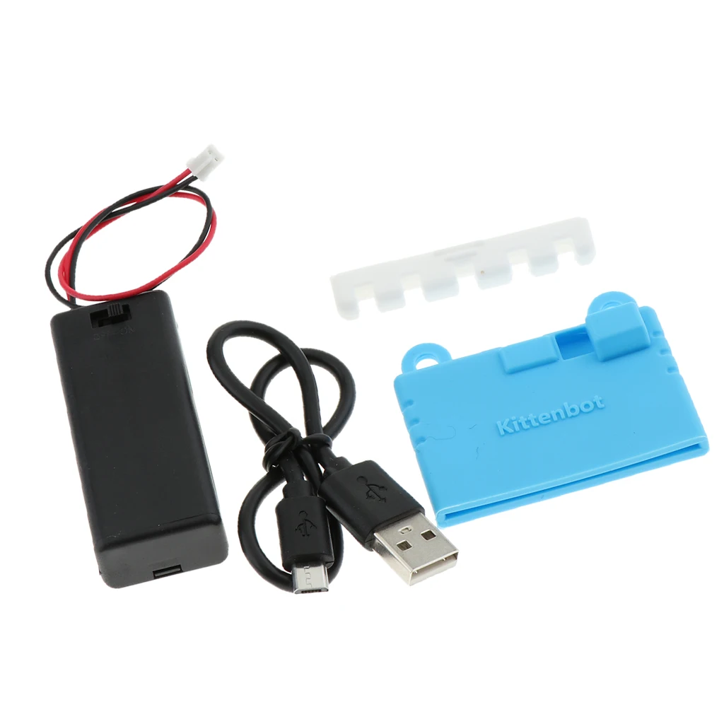 Для BBC Micro Bit Essentials Комплект силиконовый чехол + блок питания кабель синий |