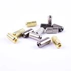 2 шт.пара шнурки для обуви с декоративной металлической пряжкой и шнурки Аксессуары для замка с металлическим замком DIY тапки Наборы цвет серебристый, золотой металлической пряжкой, украшенные кружевом