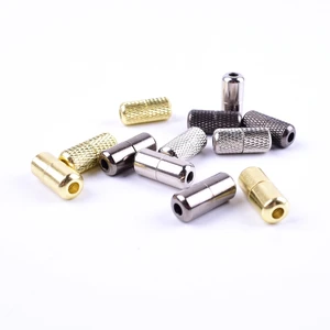 2 шт.пара шнурки для обуви с декоративной металлической пряжкой и шнурки Аксессуары для замка с металлическим замком DIY тапки Наборы цвет серебристый, золотой металлической пряжкой, украшенные кружевом