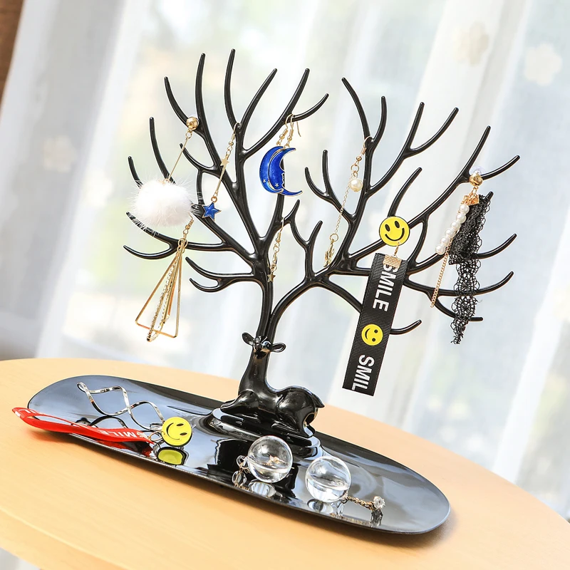 Фион олень серьги ожерелье кольцо ювелирные браслеты и кулоны Дисплей Подставка