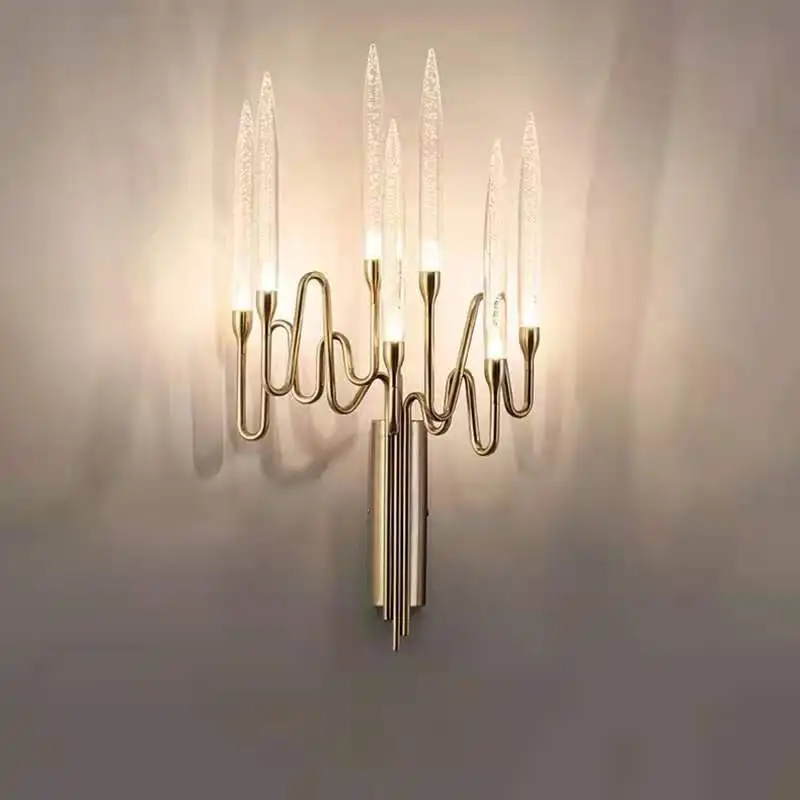 

NEW Modern Luxury Crystal Wall Lamp Sconce Fixtures LED Light for Living Room Hotel lighting Arandela Crystal Night light