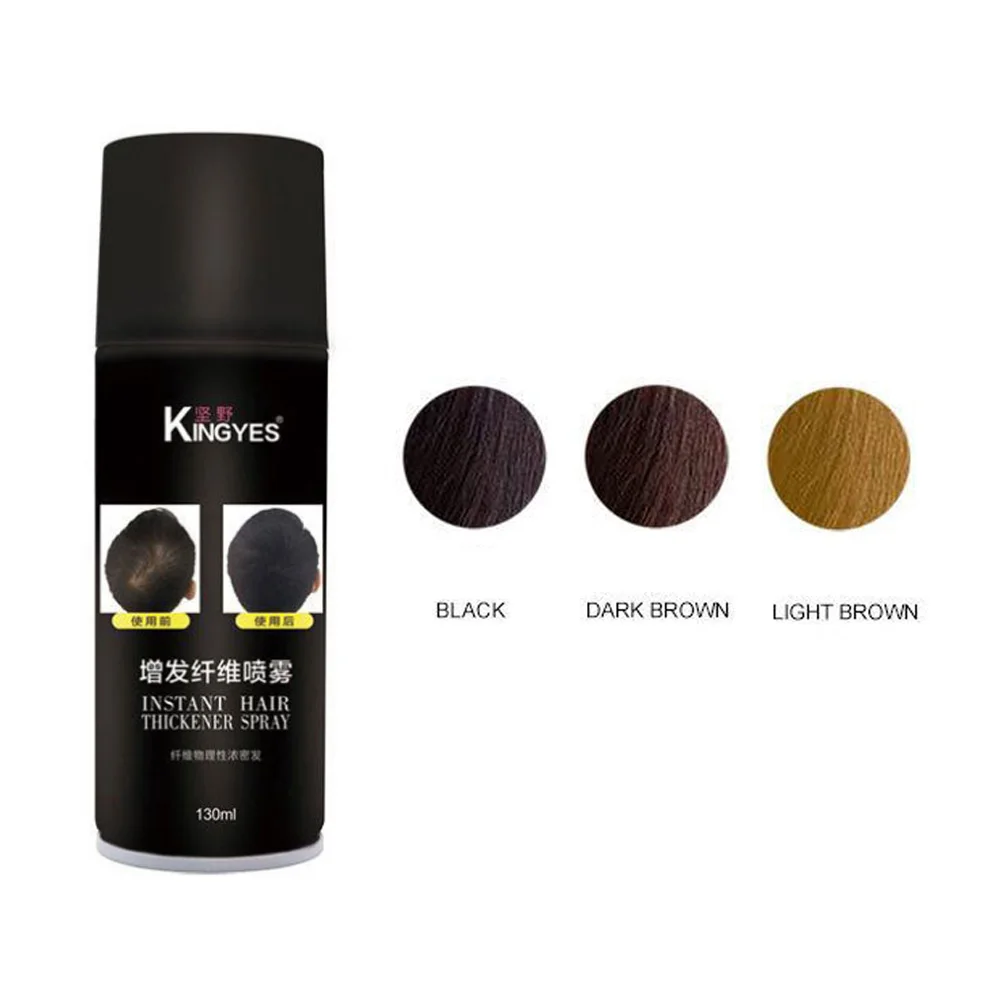 Одноразовые волокна для роста волос Кератиновый спрей выпадения белый