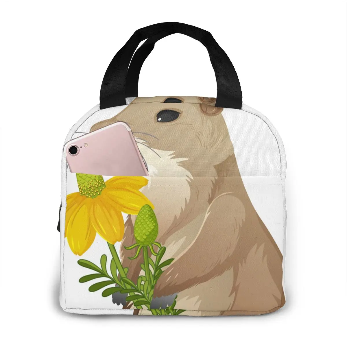 

Animal Cartoon Prairie Dog Cooler Lunch Box Portable Insulated Lunch Bag Thermal Food Picnic Lunch Bags