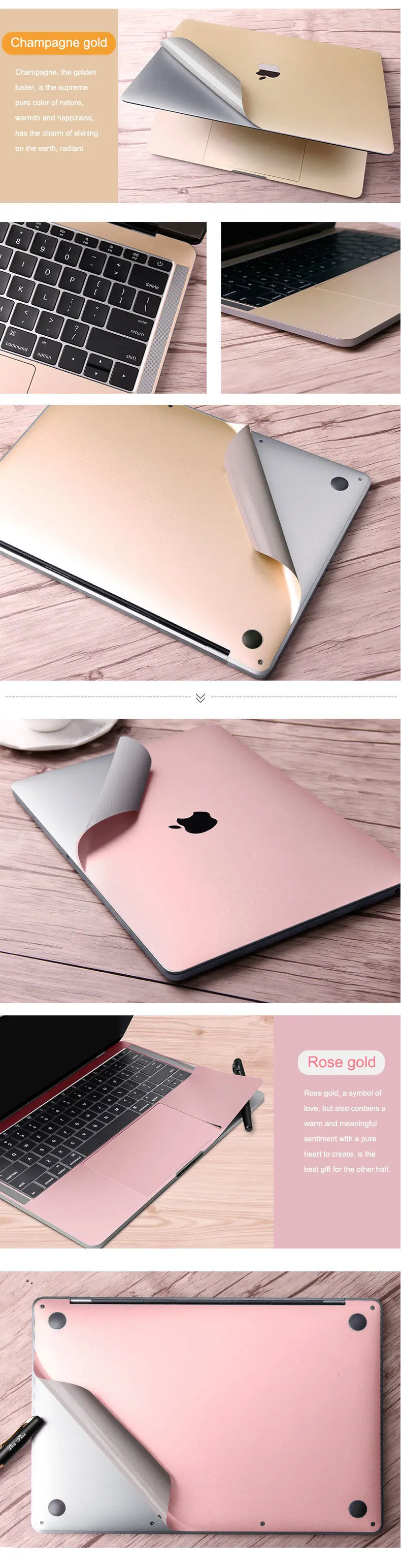 Чехол для ноутбука Защитная пленка для Macbook Air Pro retina сенсорной панелью 1" 13" 1" Тетрадь 3M стикер на фюзеляж три Костюм из нескольких предметов