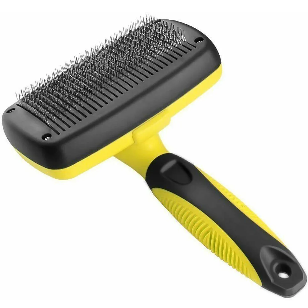 

Premium Self Cleaning Dog Cat Slicker Brush Grooming Brush Comb Shedding Tool Hair Fur Fits Various Hair