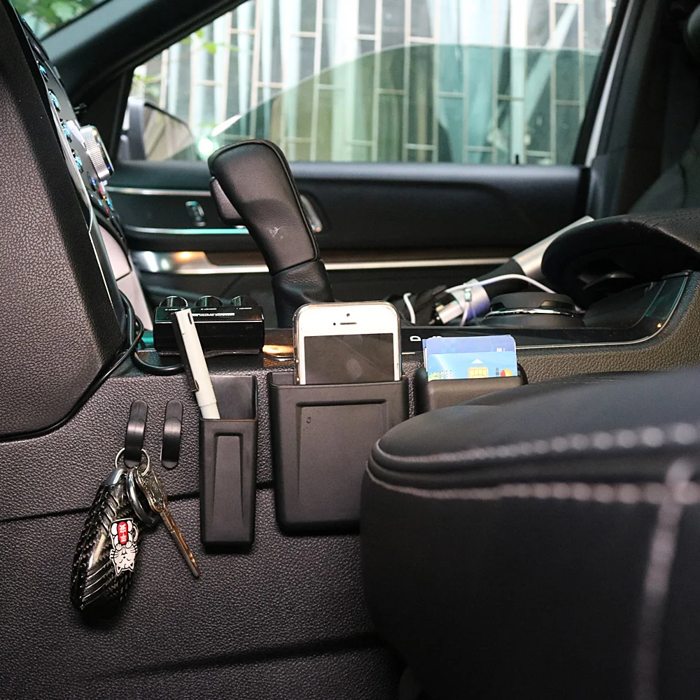auto seat organizer crevice car cell phone gap storage box creative hanging holder for phone pocket automobile accessories free global shipping