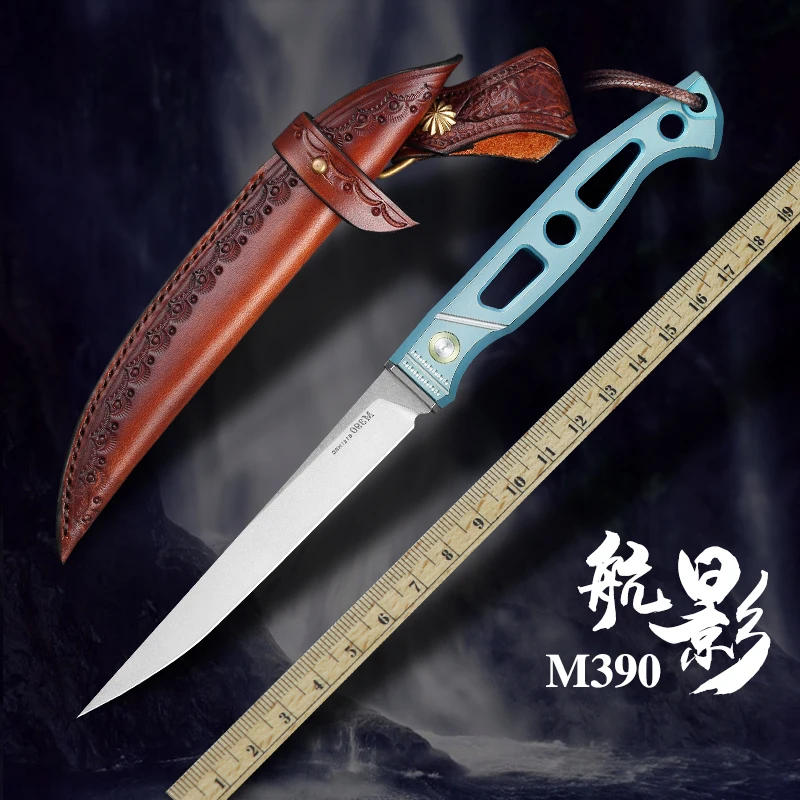 

Hangying M390 нож Kobelco с высокой твердостью и остротой до тех пор, пока не уличный портативный нож из титанового сплава