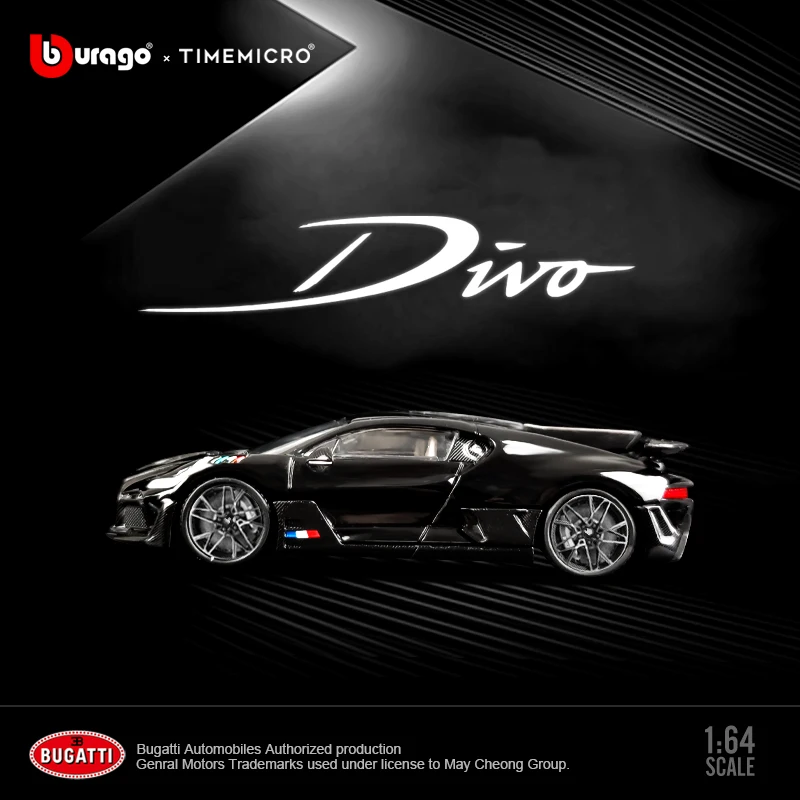 TM 1:64 Bugatti Divo синяя и черная литые модели автомобилей два цвета коллекция подарок