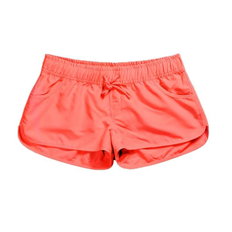 

GAOKE New 2021 Summer Casual Shorts Women Fit Solid Available Shorts Loose Elastic Waist Breathable Women Fashion Shorts